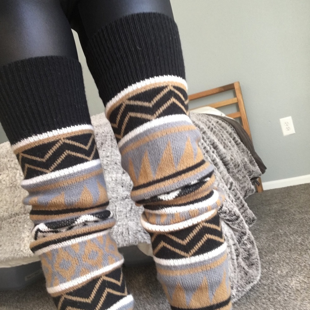 Free People knit leg warmers
